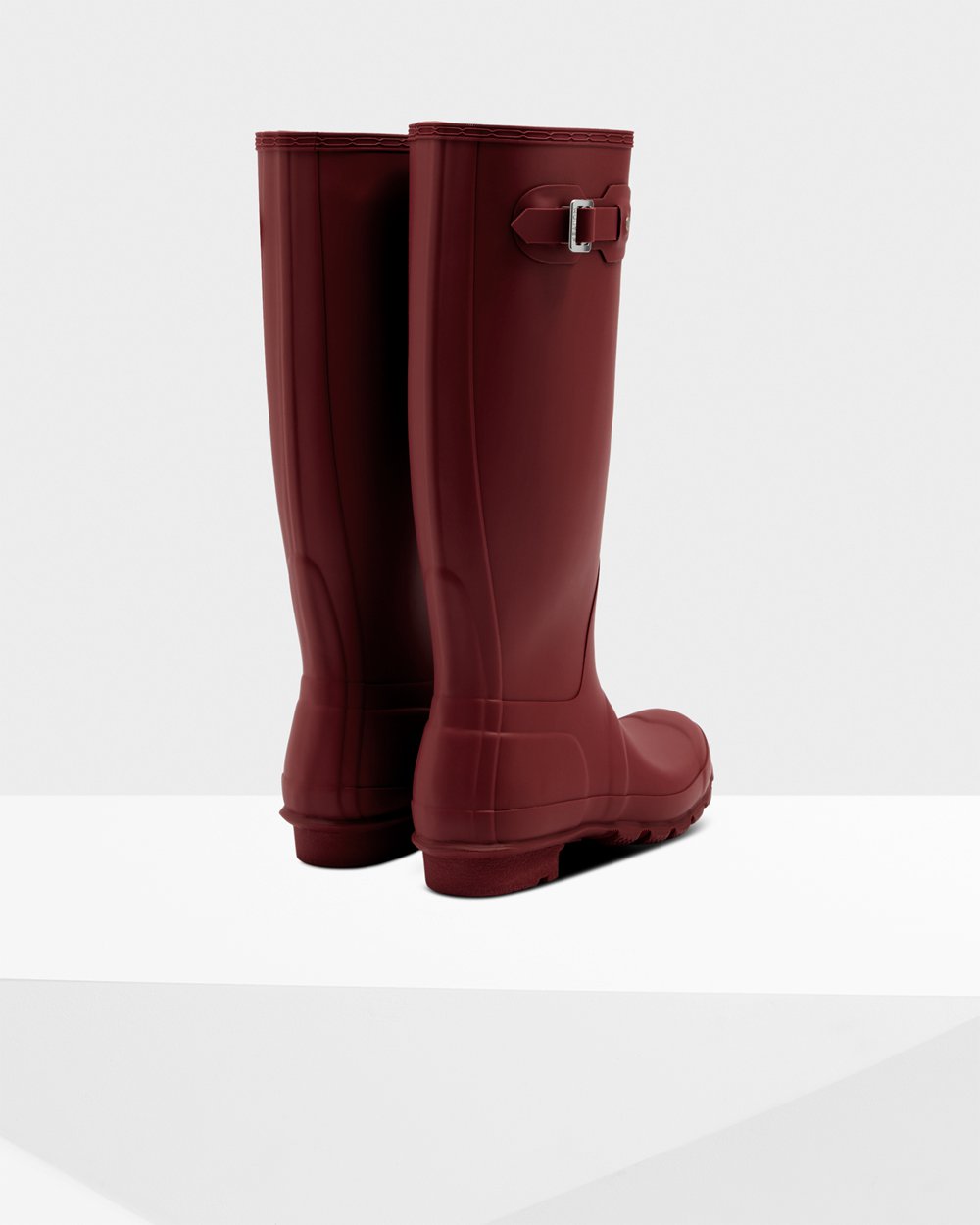 Women Hunter Original | Tall Rain Boots Grey Red | NZ-91743-NCQI